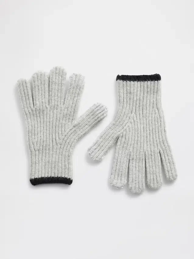 Kids Cashsoft Rib Gloves