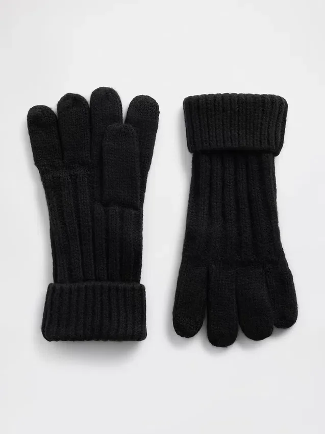 Kids Cashsoft Rib Gloves