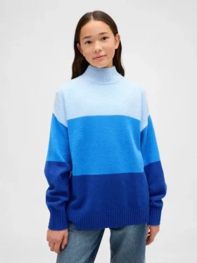 Kids Cashsoft Stripe Tunic Sweater