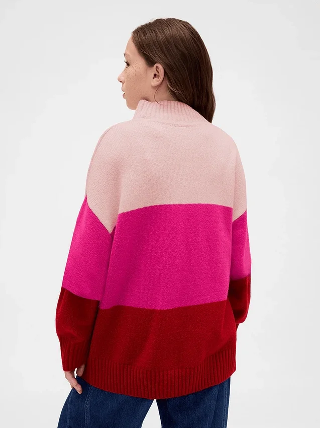 Kids Cashsoft Stripe Tunic Sweater
