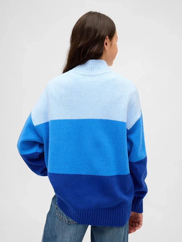 Kids Cashsoft Stripe Tunic Sweater