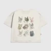 Kids Cat Faces Graphic T-Shirt