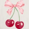 Kids Cherry Bow Graphic T-Shirt