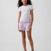 Kids Cotton Gauze Butterfly-Hem Shorts