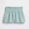 Kids Cotton Gauze Butterfly-Hem Shorts