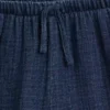 Kids Cotton Gauze Denim Easy Ruffle Shorts