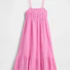 Kids Cotton Gauze Midi Dress