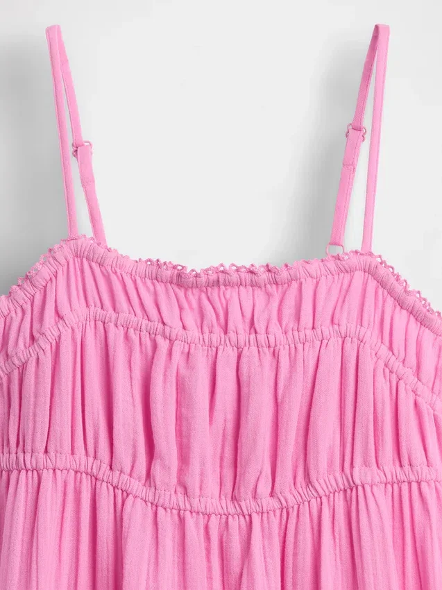 Kids Cotton Gauze Midi Dress