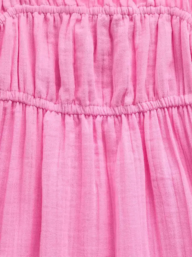 Kids Cotton Gauze Midi Dress
