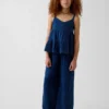 Kids Cotton Gauze Relaxed Wide-Leg Pants