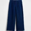 Kids Cotton Gauze Relaxed Wide-Leg Pants