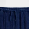 Kids Cotton Gauze Relaxed Wide-Leg Pants