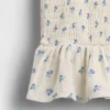 Kids Cotton Gauze Smocked Peplum Top