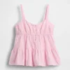 Kids Cotton Gauze Tiered Tank Top