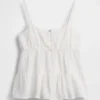 Kids Cotton Gauze Tiered Tank Top
