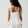 Kids Cotton Gauze Tiered Tank Top