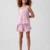 Kids Cotton Gauze Tiered Tank Top