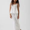 Kids Cotton Gauze Tiered Tank Top
