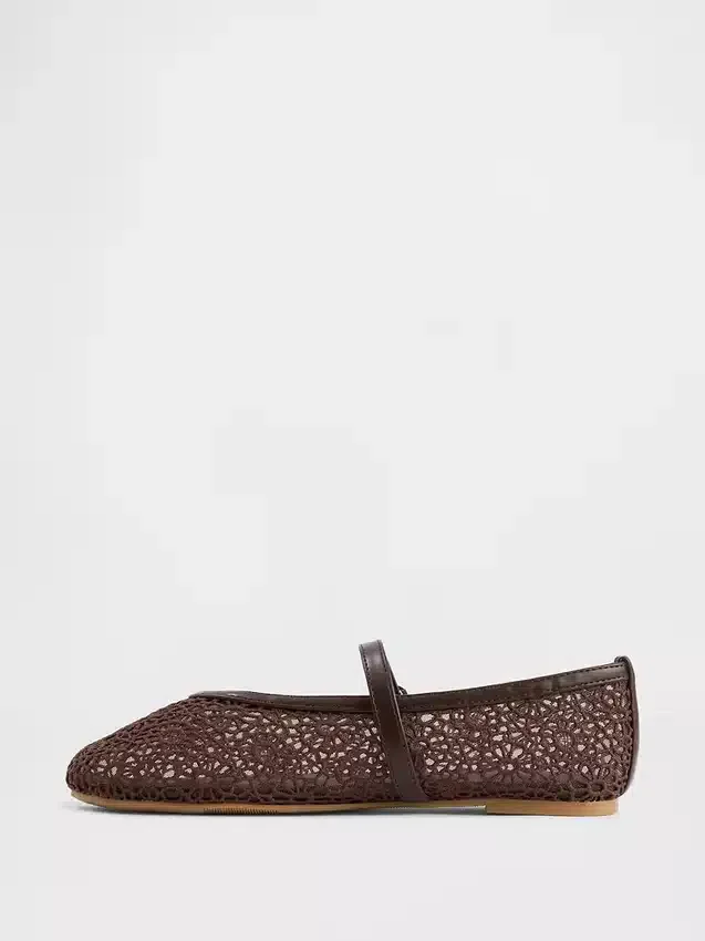Kids Crochet Mary Jane Flats