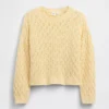 Kids Crochet Oversized Crewneck Sweater