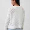 Kids Crochet Oversized Crewneck Sweater