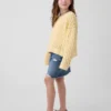 Kids Crochet Oversized Crewneck Sweater