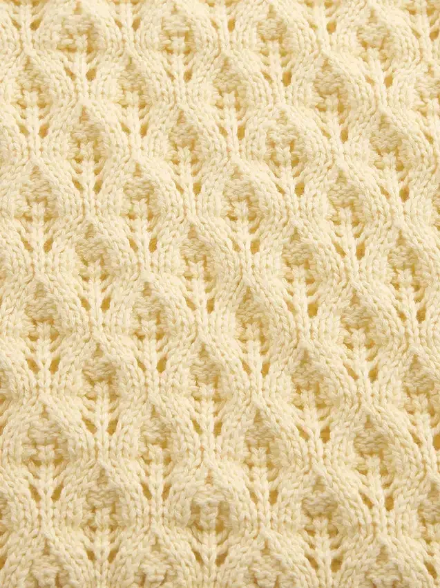 Kids Crochet Oversized Crewneck Sweater