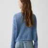 Kids Crochet Oversized Graphic Sweater