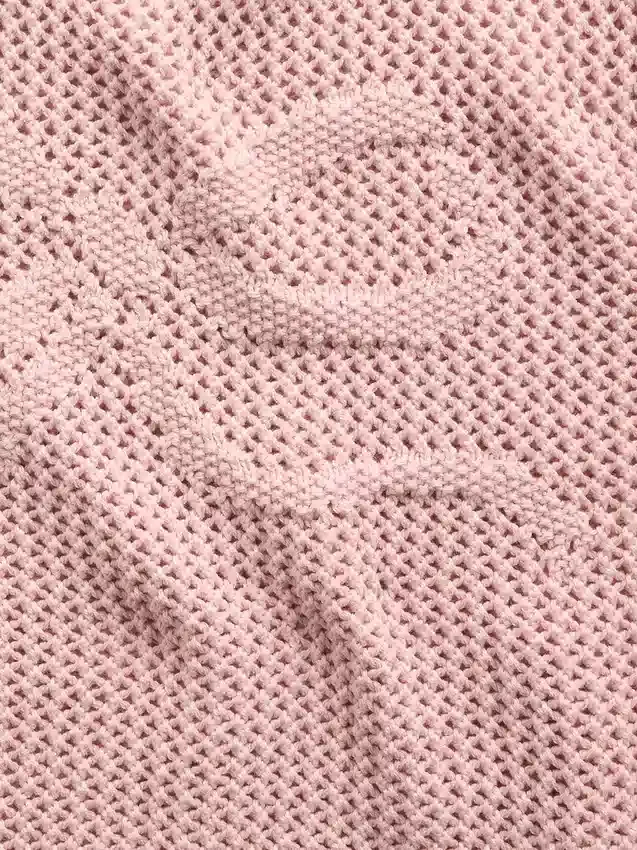 Kids Crochet Oversized Graphic Sweater