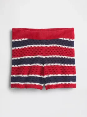 Kids Crochet Stripe Easy Shorts