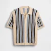 Kids Crochet Stripe Sweater Shirt