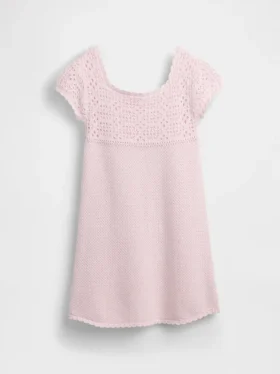Kids Crochet Sweater Dress