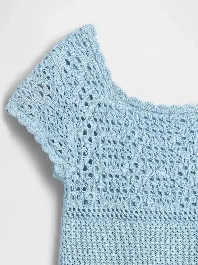 Kids Crochet Sweater Dress