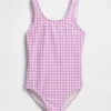 Kids Cross-Back One-Piece Swimsuit