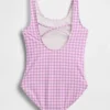 Kids Cross-Back One-Piece Swimsuit