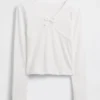 Kids Cross Front Bow T-Shirt