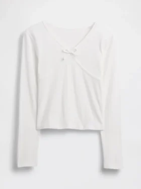 Kids Cross Front Bow T-Shirt