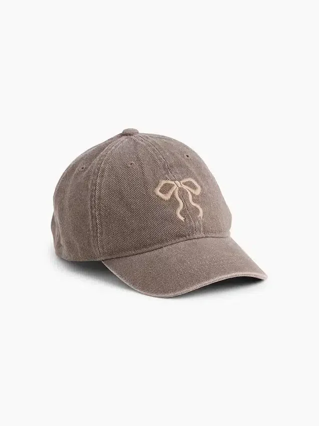 Kids Denim Bow Baseball Hat