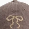 Kids Denim Bow Baseball Hat