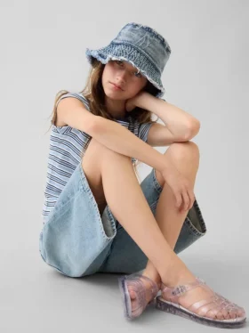 Kids Denim Bucket Hat