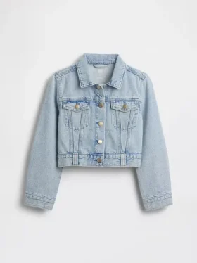 Kids Denim Crop Jacket