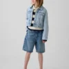 Kids Denim Crop Jacket