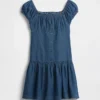 Kids Denim Drop-Waist Dress