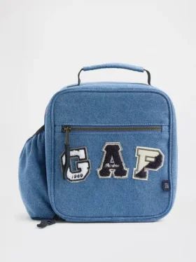 Kids Denim Logo Lunch Bag