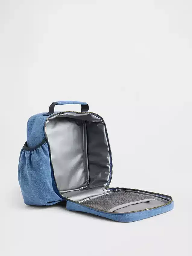 Kids Denim Logo Lunch Bag