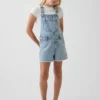 Kids Denim Loose Shortalls