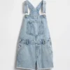 Kids Denim Loose Shortalls