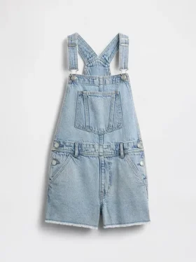 Kids Denim Loose Shortalls