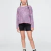 Kids Denim Midi Shorts