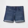 Kids Denim Midi Shorts
